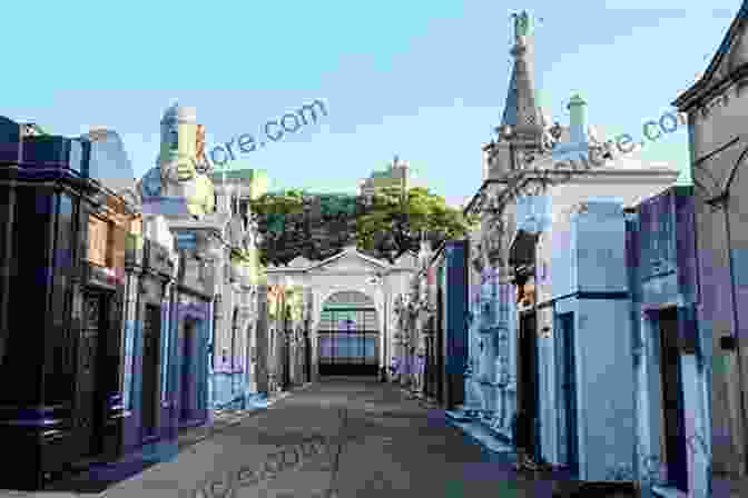 A Close Up Of A Skull Shaped Ornament On A Grave In La Recoleta Cemetery, With A Ghostly Figure Hovering Above It. True Ghost Stories: Real Haunted Cemeteries And Graveyards