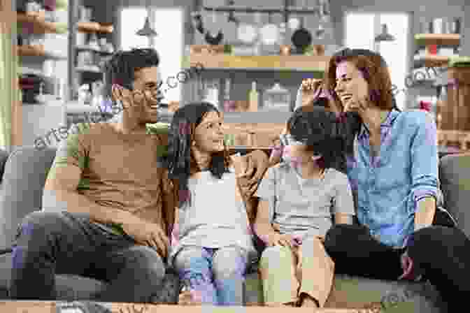 A Family Of Four Sitting On A Couch, Smiling And Laughing Together Siblings Without Rivalry: How To Help Your Children Live Together So You Can Live Too