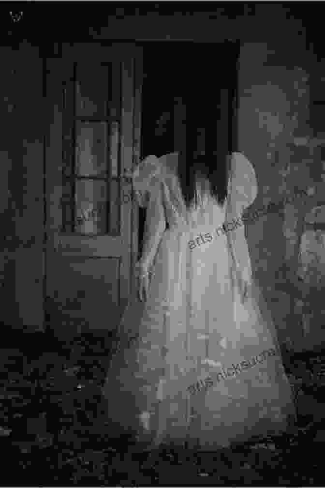 A Ghostly Figure In A White Gown, With Her Face Obscured By A Veil, Stands Among The Tombstones In Bachelor's Grove Cemetery. True Ghost Stories: Real Haunted Cemeteries And Graveyards