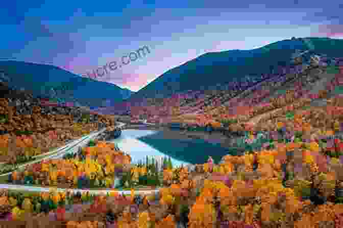 A Panoramic View Of Cannon Mountain In The White Mountains Of New Hampshire During Autumn, With Vibrant Foliage And A Winding Road Leading Up To The Summit A History Of Cannon Mountain: Trails Tales And Ski Legends (Landmarks)