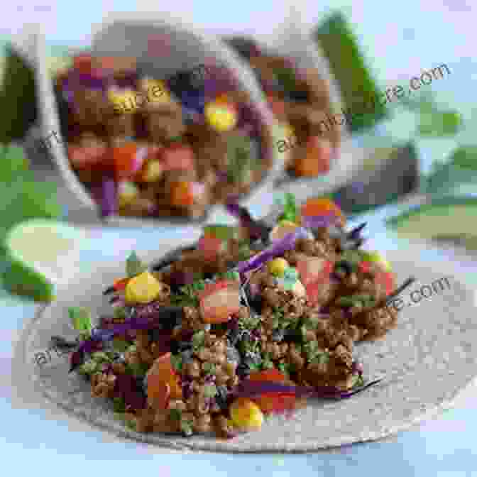 A Photo Of Lentil Tacos With Quinoa And Salsa The Vegan Athlete S Cookbook: Protein Rich Recipes To Train Recover And Perform