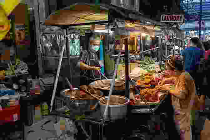 A Vibrant Street Food Stall In Bangkok, Thailand, Offering An Array Of Authentic And Flavorful Dishes The Official Travel Guide To Grand Slam Tennis: Cities Attractions History Food More