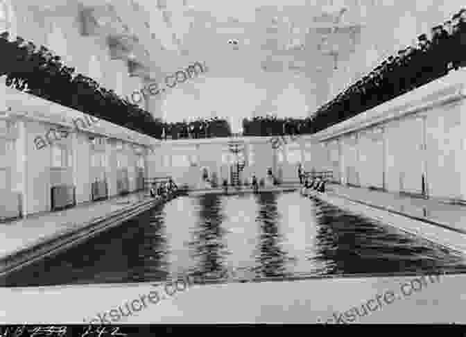 A Vintage Photograph Of People Swimming In A Public Pool, Circa 1920s. Contested Waters: A Social History Of Swimming Pools In America