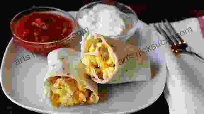 Breakfast Burritos Filled With Scrambled Eggs, Cheese, Beans, And Salsa The Healthy Cookbook For Teens: 100 Fast Easy Delicious Recipes