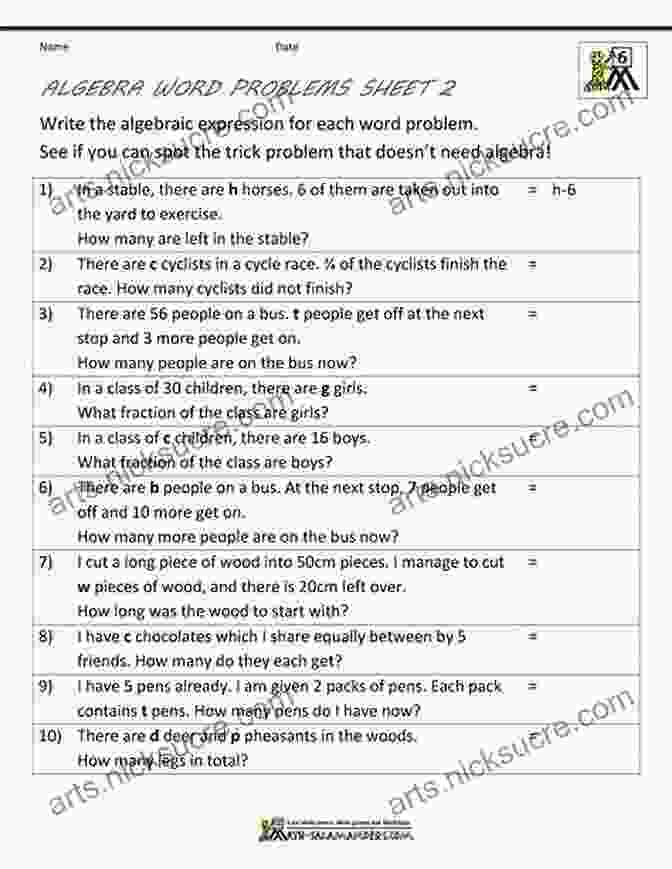 High School Students Working On Algebraic Word Problems In Class How To Solve Word Problems In Algebra 2nd Edition (How To Solve Word Problems Series)