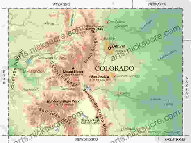 Map Of Colorado's Geography Geography Of The US Western States (California Arizona Colorado And More Geography For Kids US States 5th Grade Social Studies