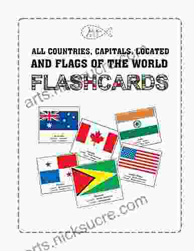 ALL COUNTRIES CAPITALS LOCATED AND FLAGS OF THE WORLD FLASH CARDS