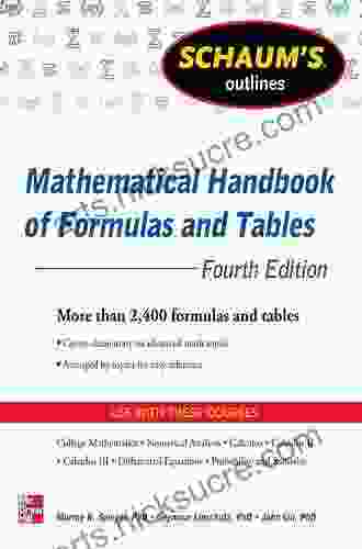 Schaum S Outline Of Mathematical Handbook Of Formulas And Tables Fifth Edition (Schaum S Outlines)